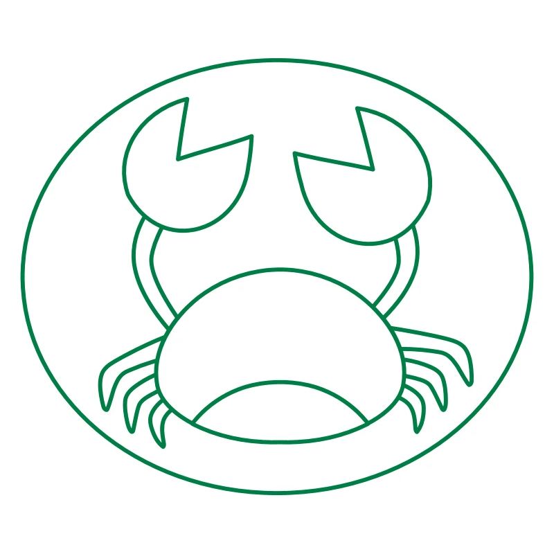 Crabe circulaire mignon