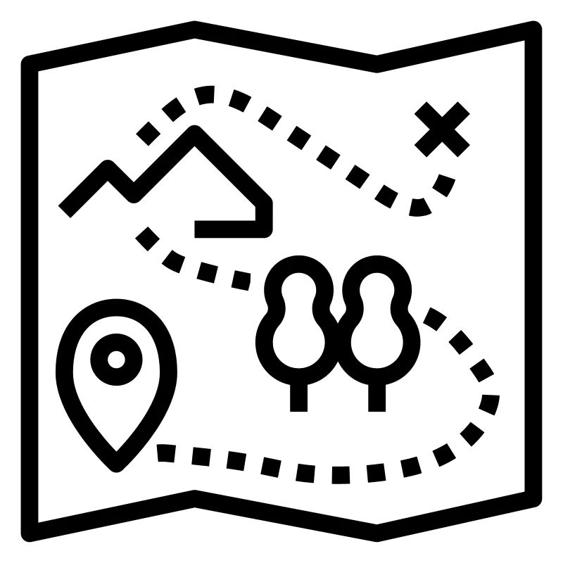 Karte Schatz Geschenk Camping Abenteuer