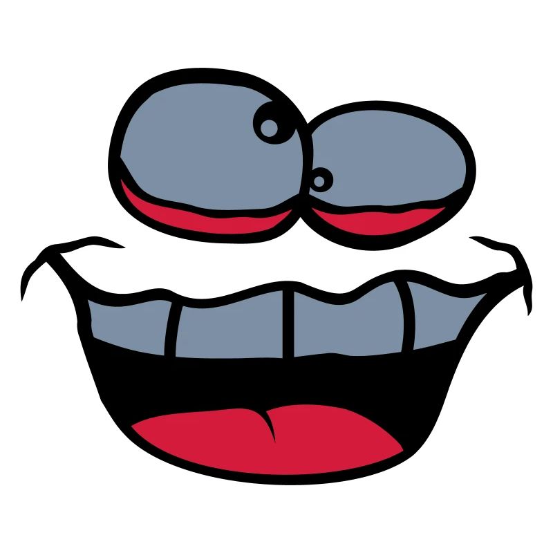 Squinting Crazy Face