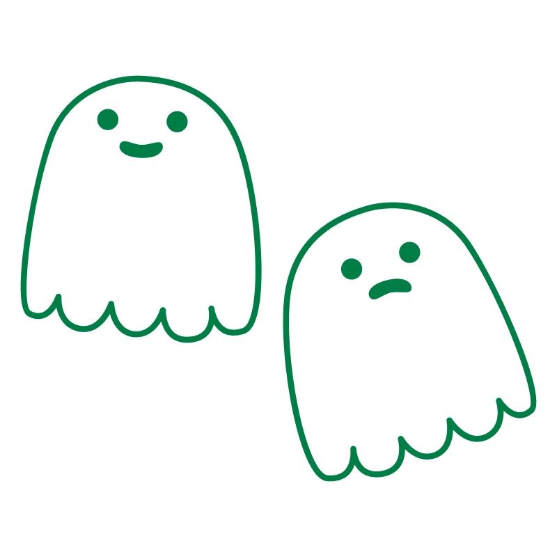 Happy and sad ghosties