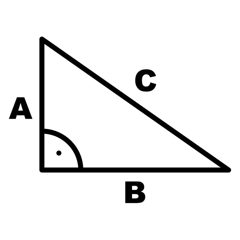 Symbole - triangle - Math à angle droit