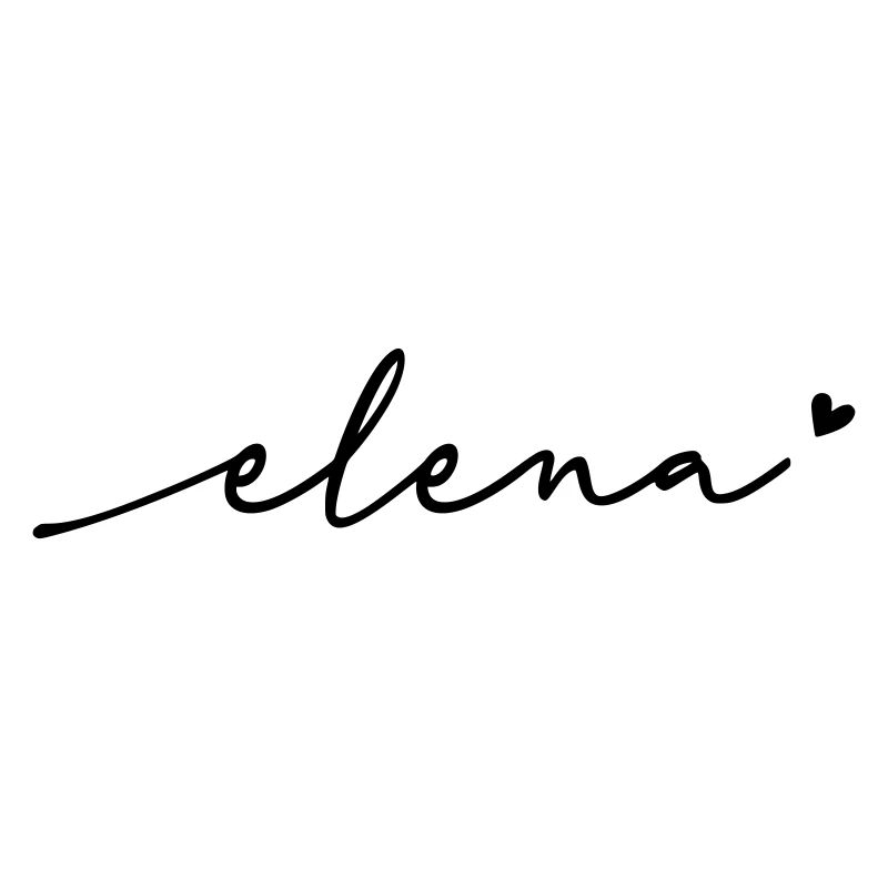 Elena Cursive Name