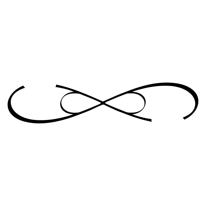 personalized double infinity icon with name