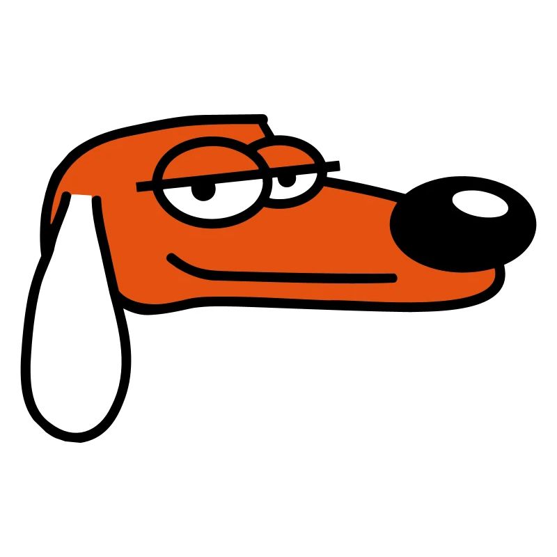 Dog Looks Cool Relaxed Look Guy Chill Dude