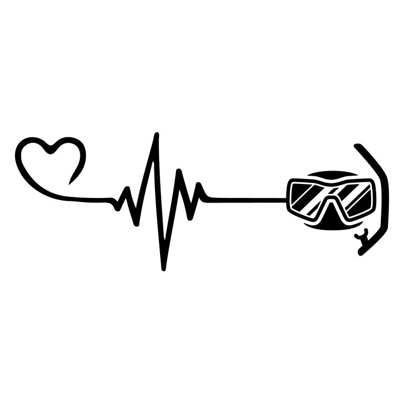 Diving goggles pulse heart