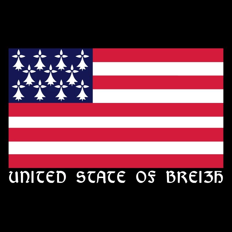 Drapeau de Bretagne Américain