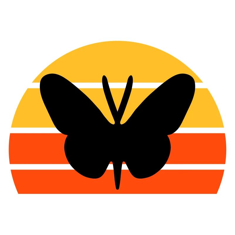 Schmetterling vor einer Halbsonne