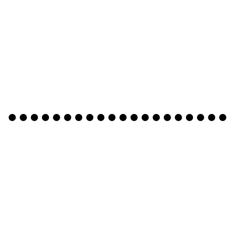 Line underscore points dotted