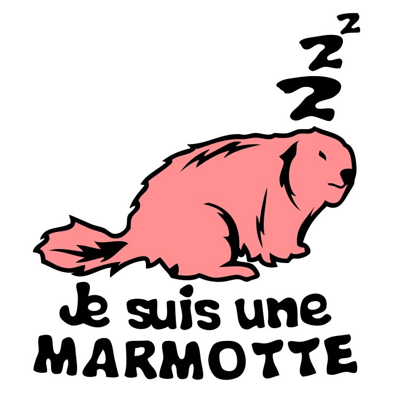je suis une marmotte animal expression