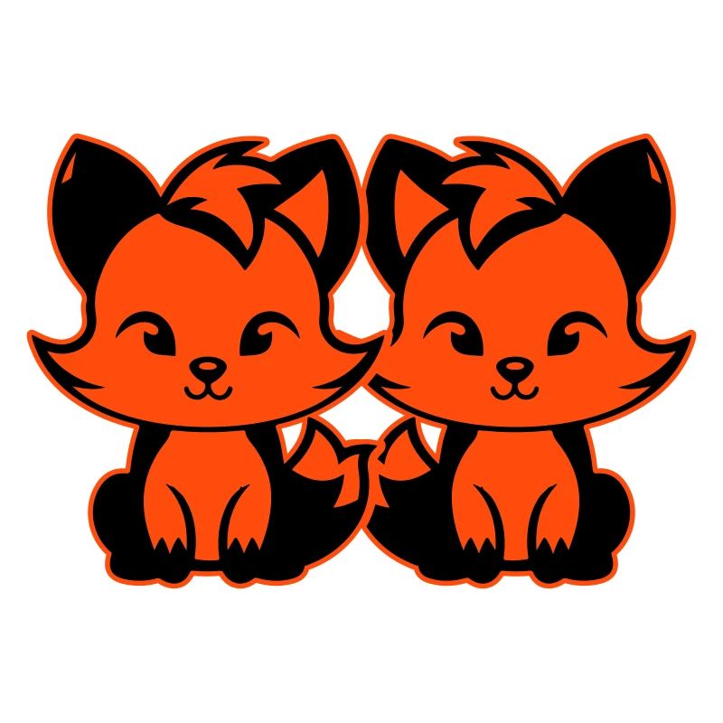 Renard mignon Mignon Bébé