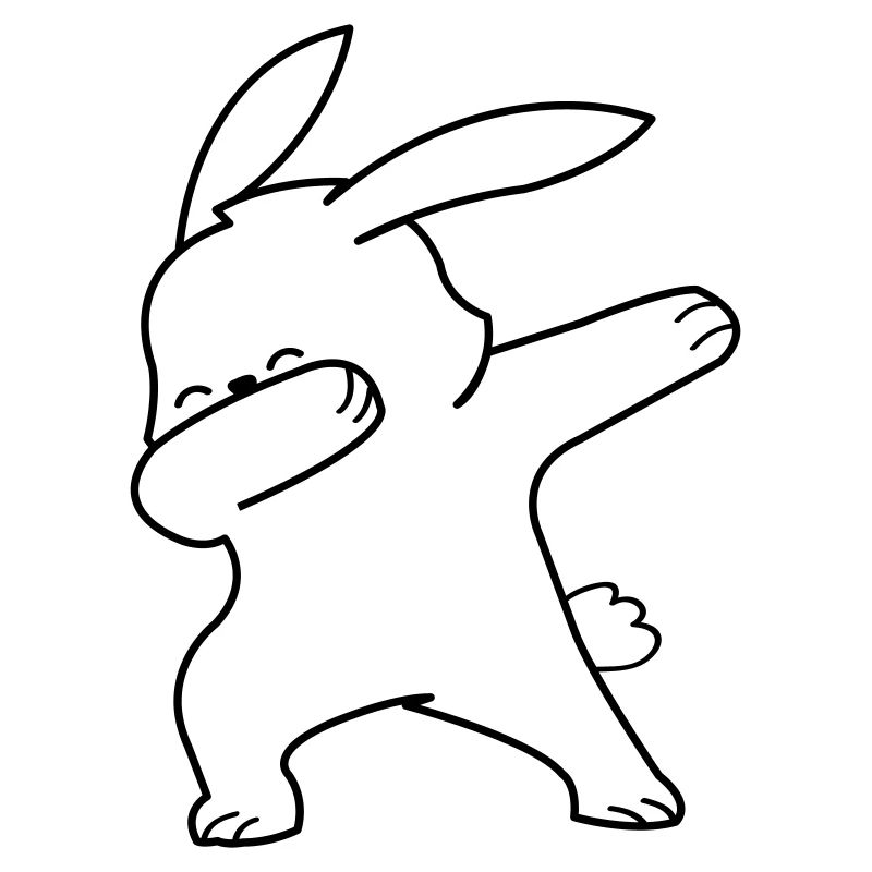 dabbing rabbit