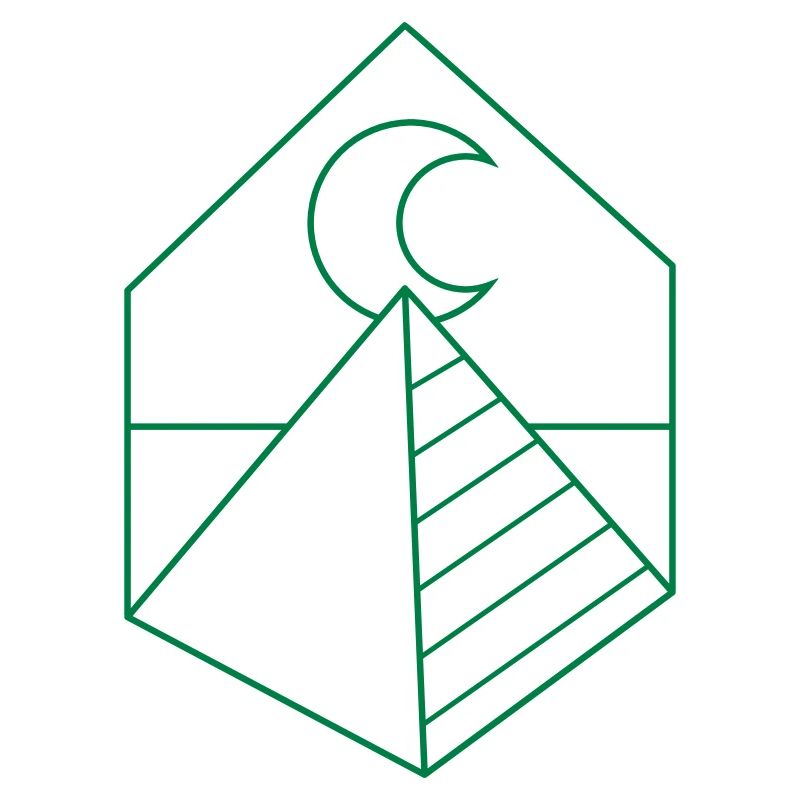 BOHO Pyramide auf dem Mond