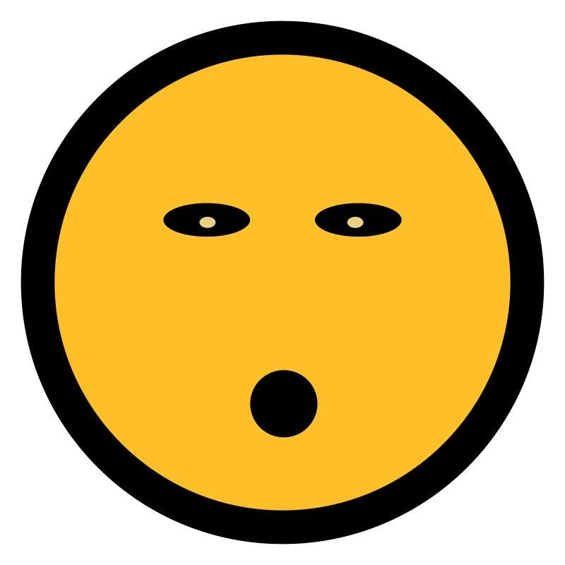 Émoticône sans énergie - Symbole d’image - Visage de ligne