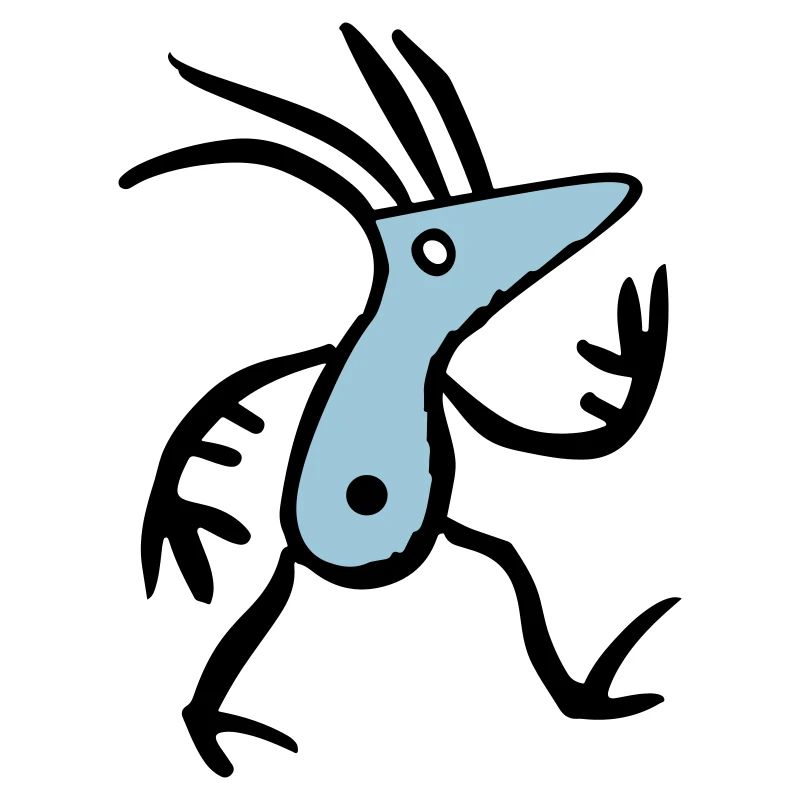 Abstract Blue Creature