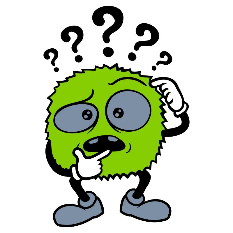 Question mark skeptical face comic