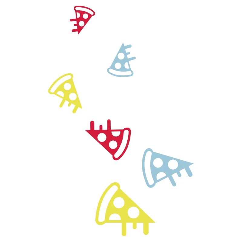 Pizza colorée