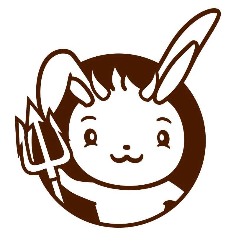 Bunny Devil Demon Evil Satan Hell Trident Costume