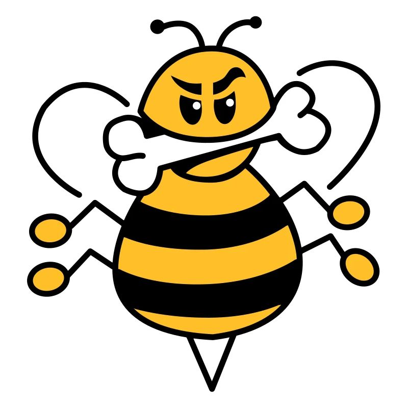 Bee with bone 1