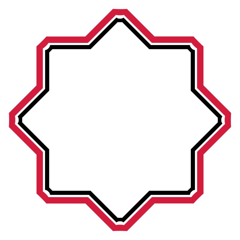 red star border frame text field write n