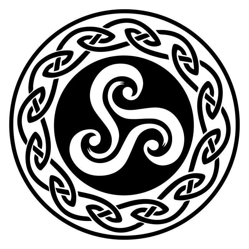 Triskell avec decor celte