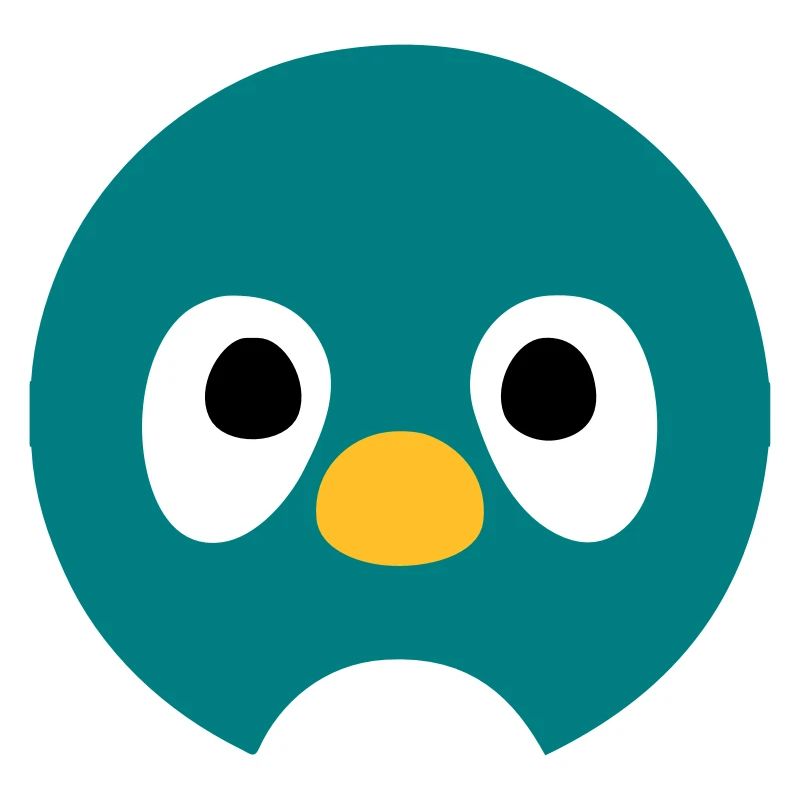 Cartoon Penguin Face
