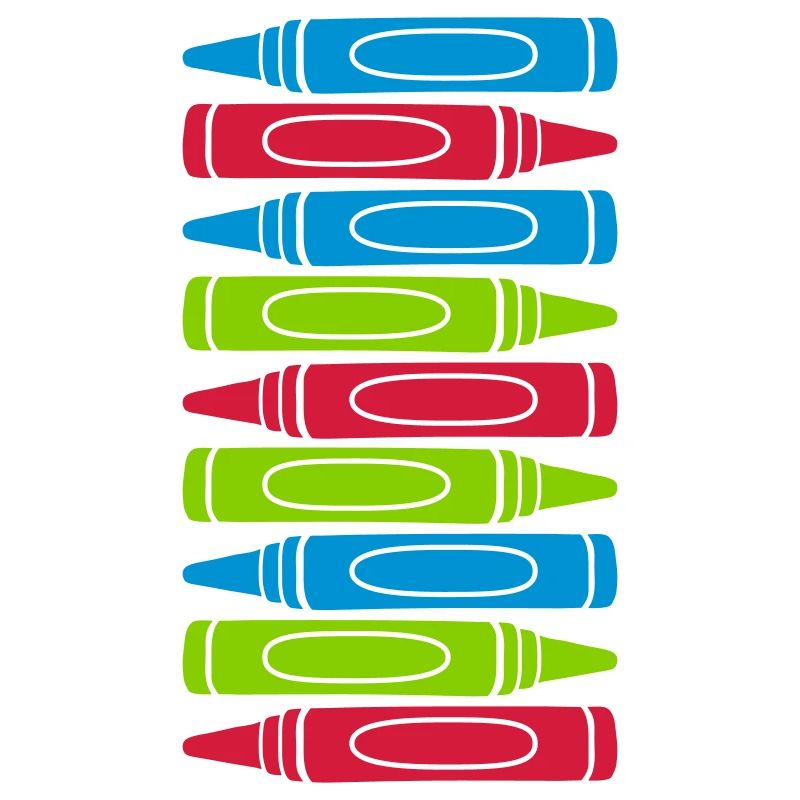 Beaucoup de crayons de cire cool design