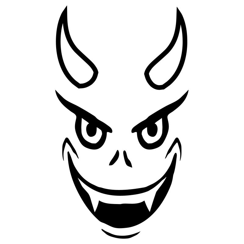 Face Evil Devil Design