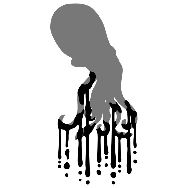 Tentacle Octopus Ink Drop Graffiti Spray Cool