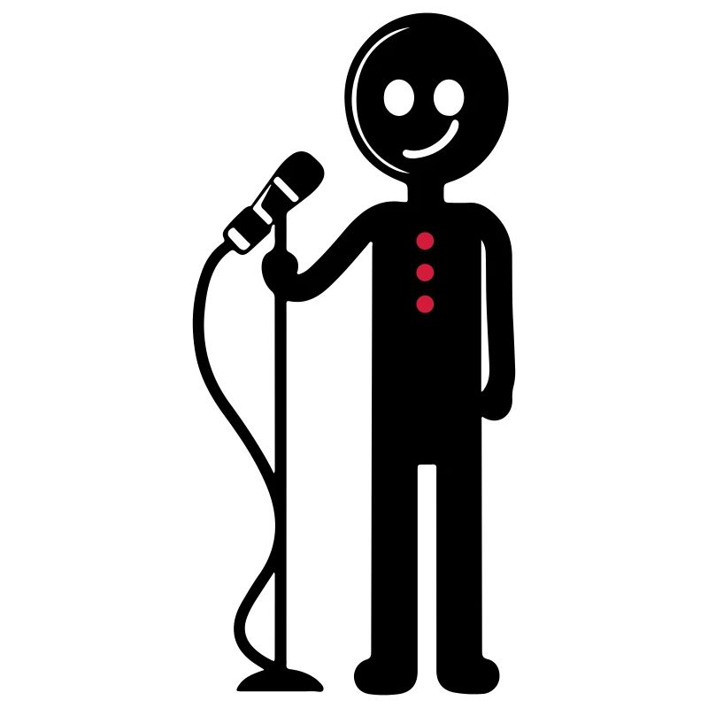 Entertainer Singer with Microphone