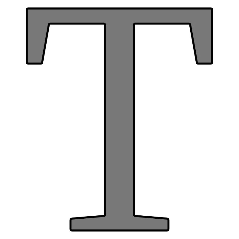 Buchstabe T Anfangsbuchstabe