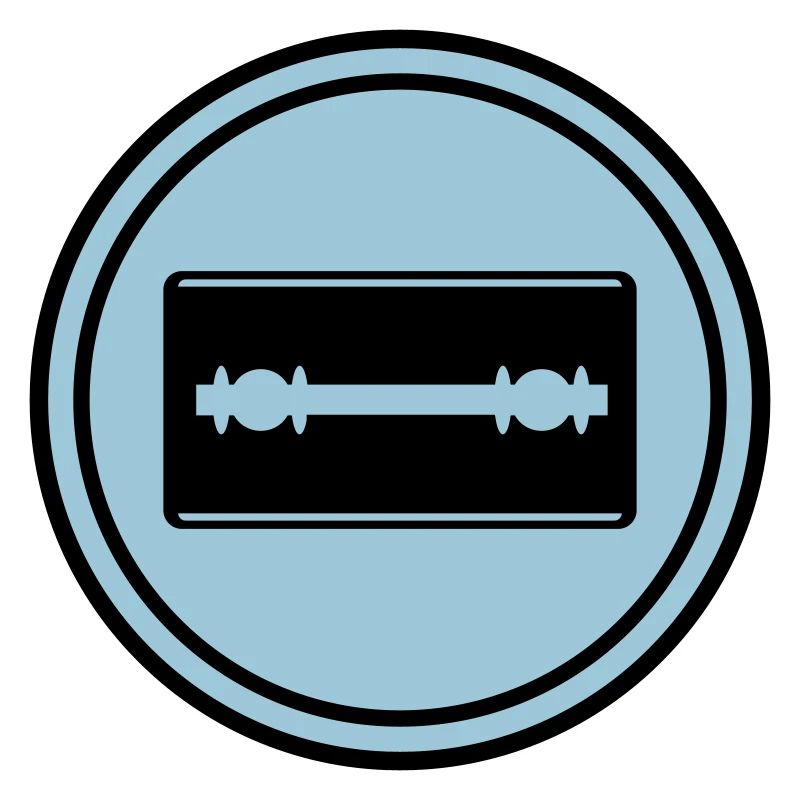 Razor Blade Icon Circle