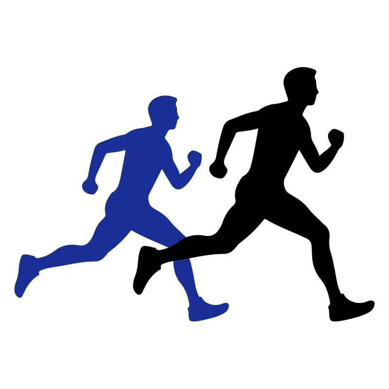 Running Marathon Man Silhouette