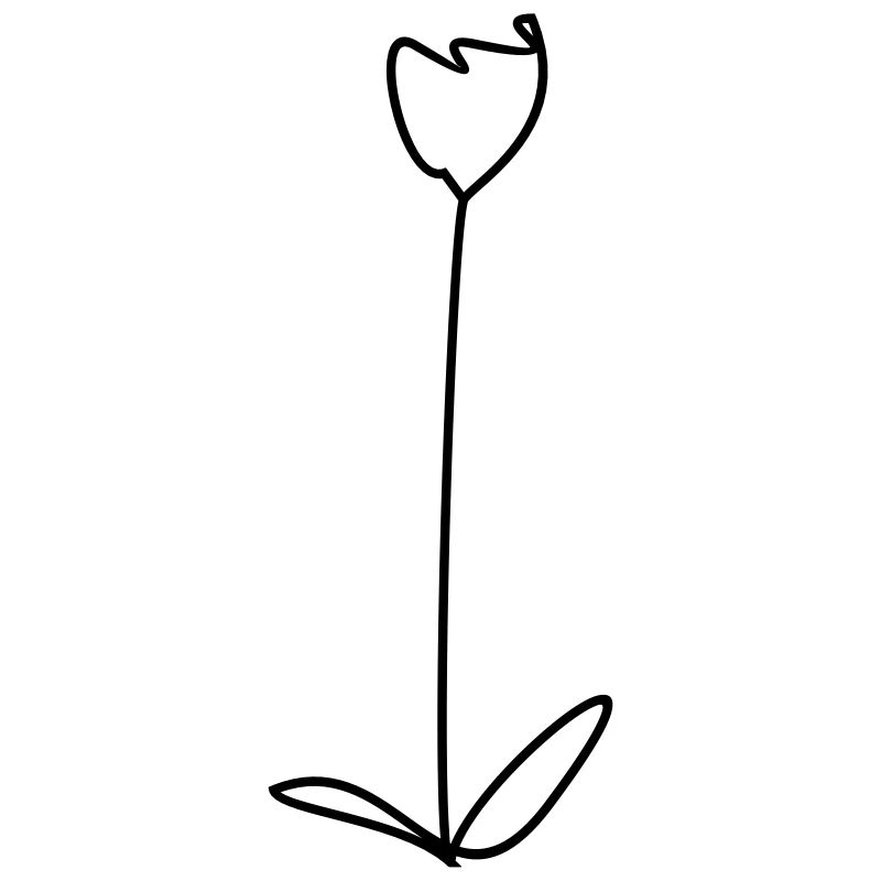 Tulipe - couleur design sélectionnable