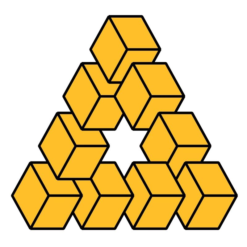 Optical illusion - Impossible figure