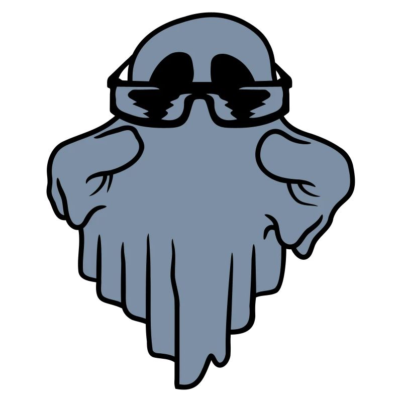 Sunglasses Ghost Comic Halloween
