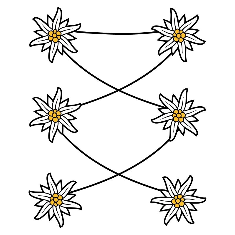 Tablier Dirndl Edelweiss