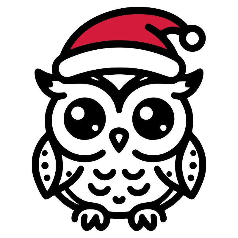 Niedliche Eule Weihnachten