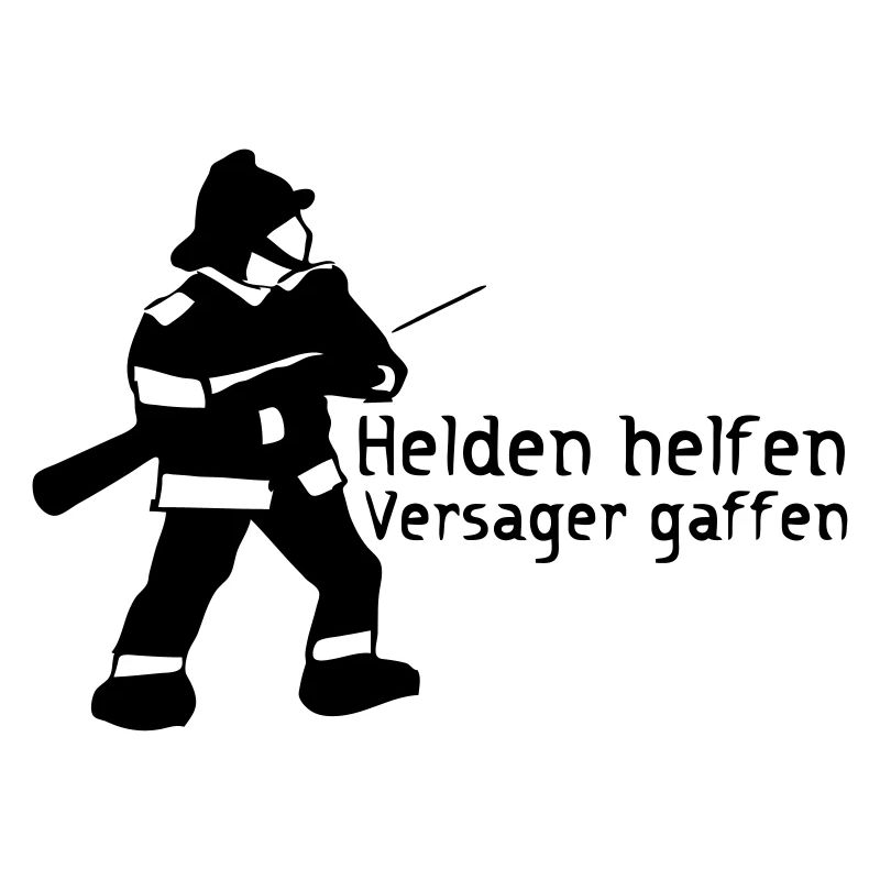 Helden vs Versager Feuerwehr Gaffer Geschenk