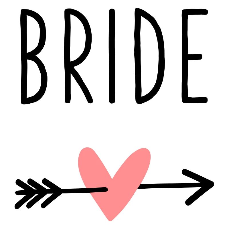 Bride Herz Amor Pfeil Junggesellenabschied