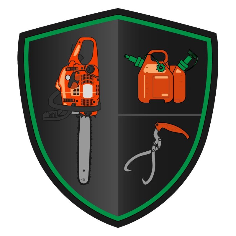 Heraldic shield - Chainsaw
