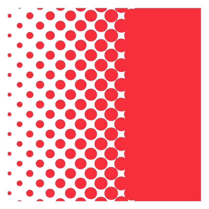Halftone Gradient Rotes Panel