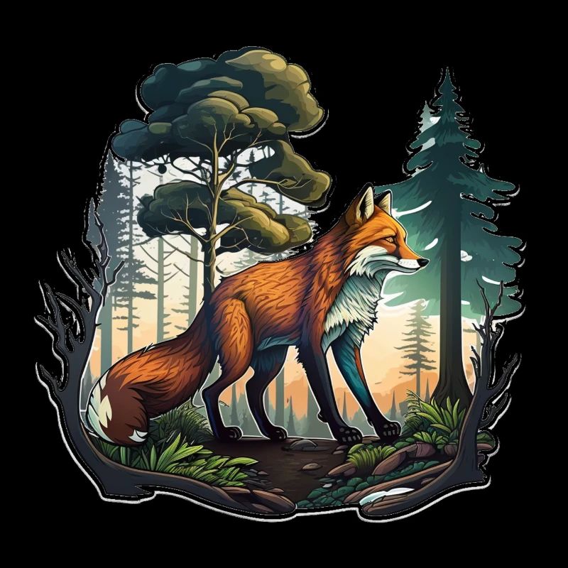 Renard dans la forêt