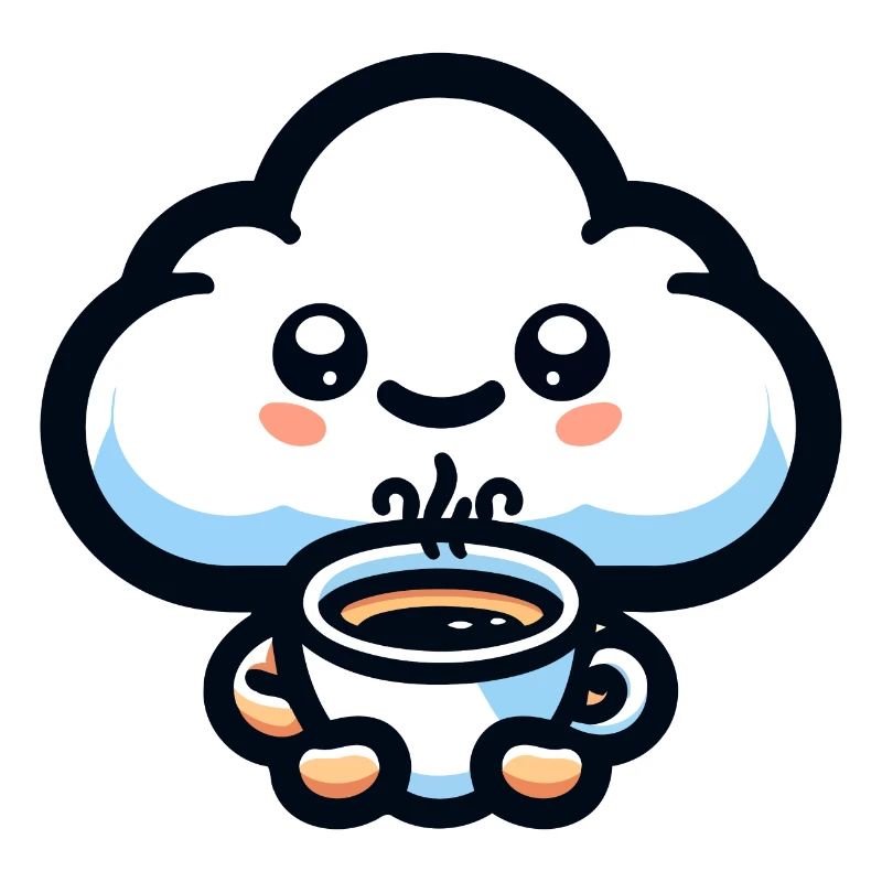 Caffeine Cumulus: The Cheerful Cloud
