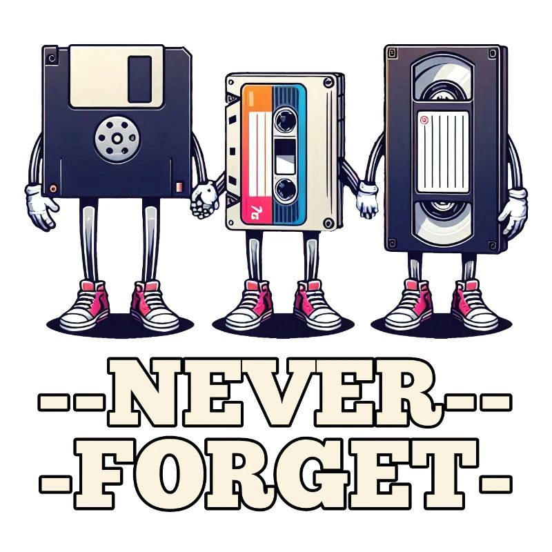 Floppy Disk, Cassette, VHS - Never Forget