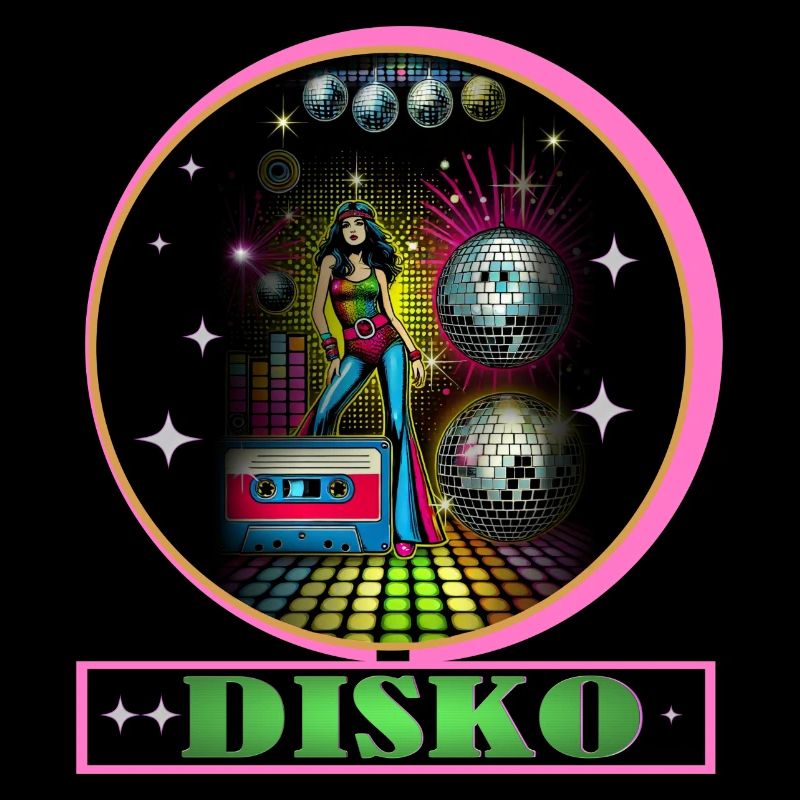 Disco Diva Neon Glitzerkugeln