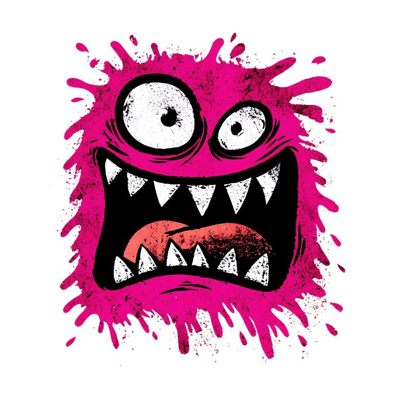 Buntes psychedelisches Monster