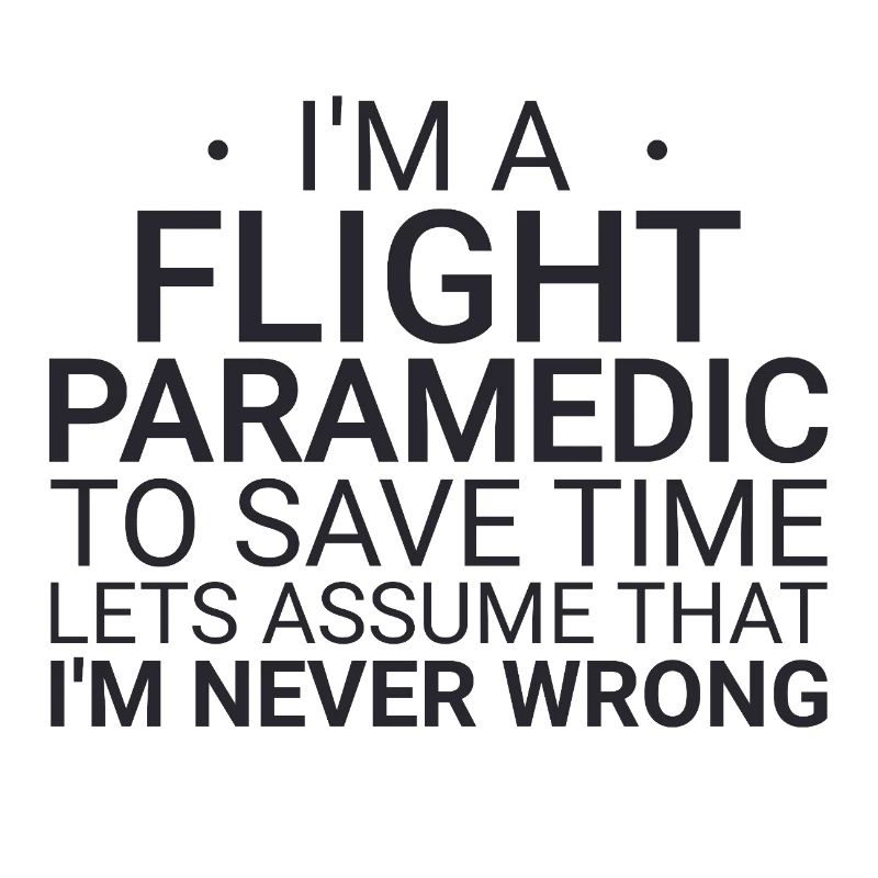 Flight Paramedic Never Wrong Luftrettung