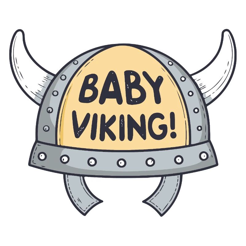 Viking Bébé Casque cornes blanches