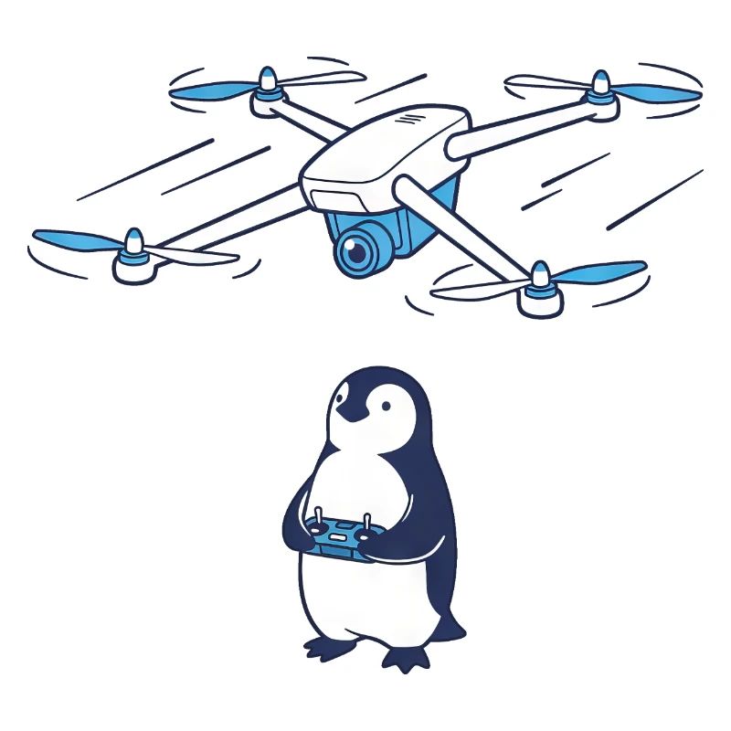 Drone and Penguin