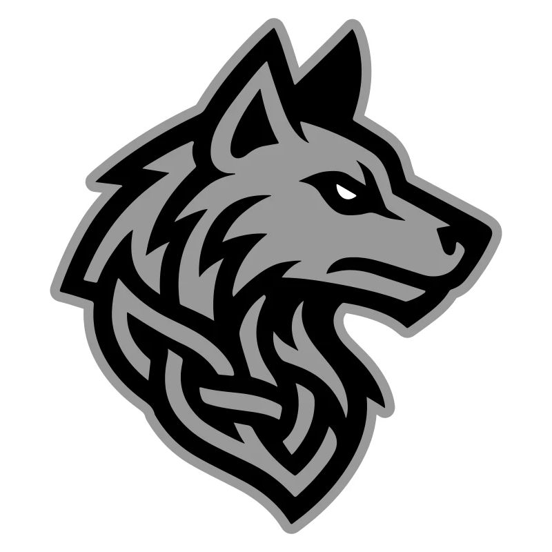 Wolf Kopf Wikinger